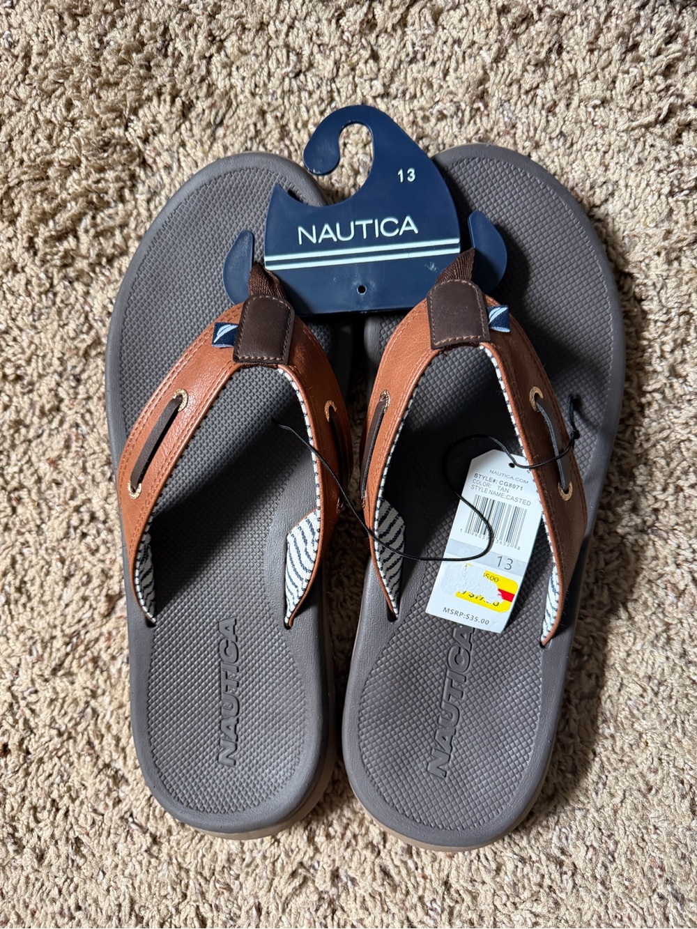 Nautica Men’s Casted Flip Flop